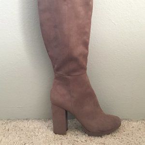 Brown knee high boots NWT
